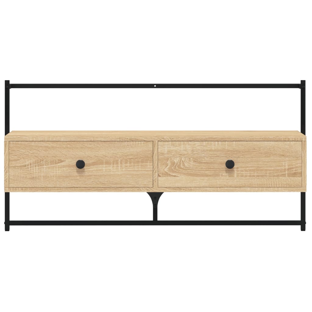 Tv-meubel wandgemonteerd 100,5x30x51 cm hout