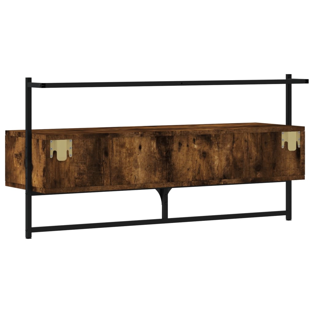 Tv-meubel wandgemonteerd 100,5x30x51 cm hout