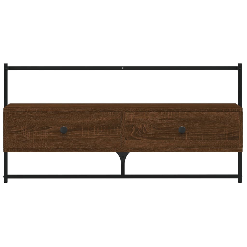 Tv-meubel wandgemonteerd 100,5x30x51 cm hout