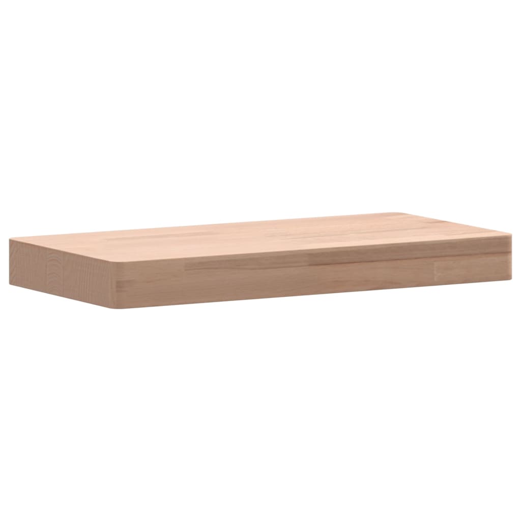 Wandschap 60x20x4 cm massief beukenhout