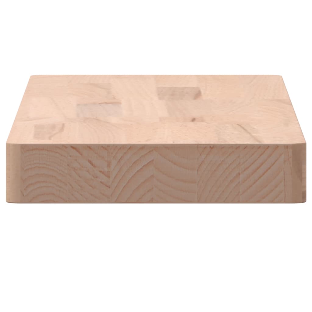 Wandschap 60x20x4 cm massief beukenhout