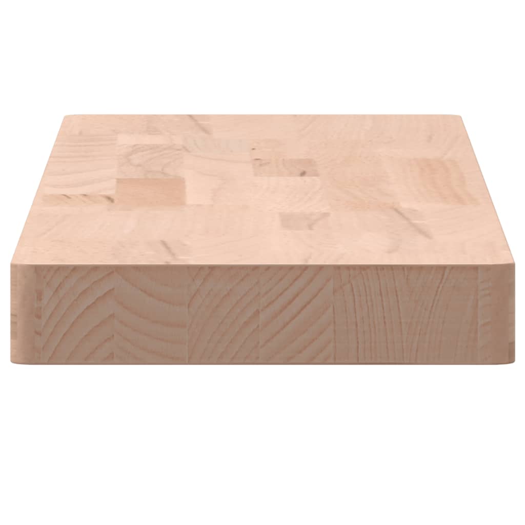 Wandschap 60x20x4 cm massief beukenhout