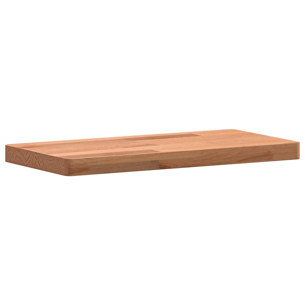 Wandschap 60x20x4 cm massief beukenhout