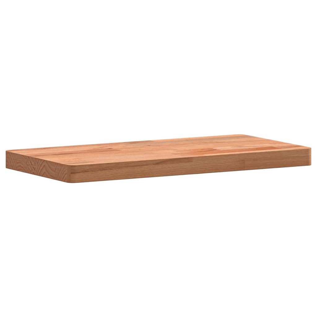 Wandschap 60x20x4 cm massief beukenhout