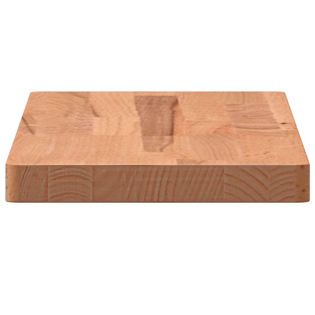 Wandschap 60x20x4 cm massief beukenhout