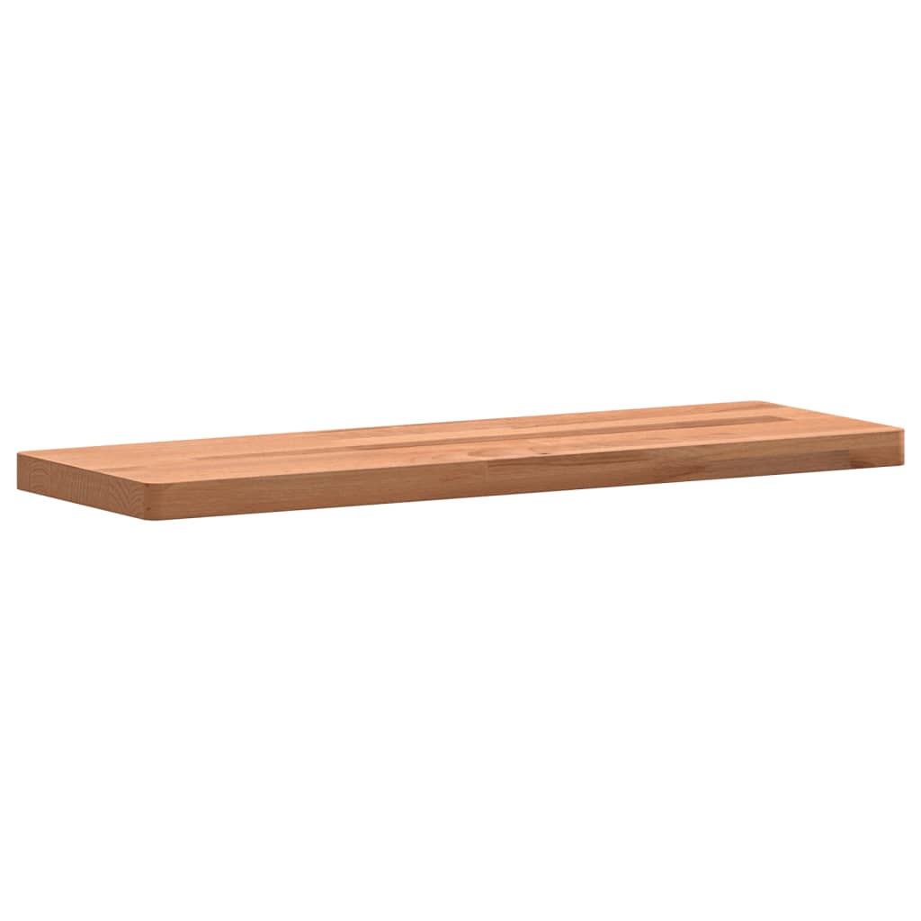 Wandschap 60x20x4 cm massief beukenhout