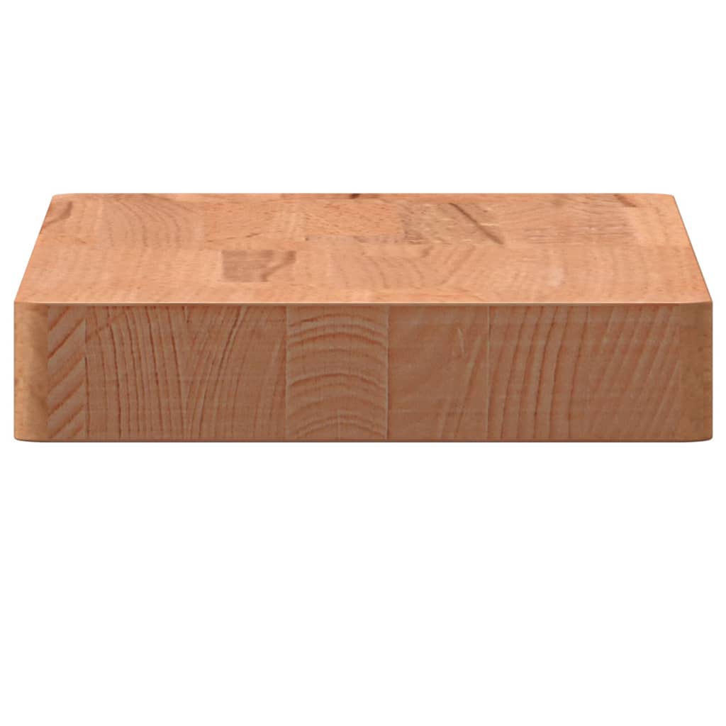 Wandschap 60x20x2,5 cm massief beukenhout