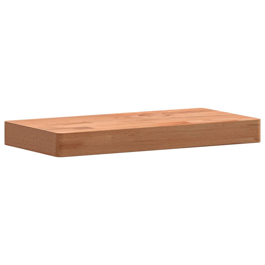 Wandschap 60x20x2,5 cm massief beukenhout