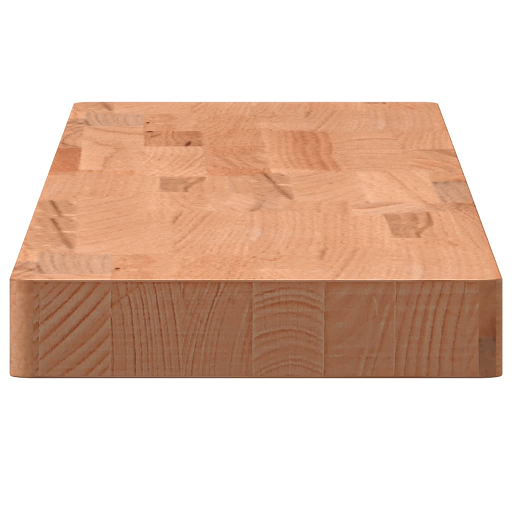 Wandschap 100x20x4 cm massief beukenhout