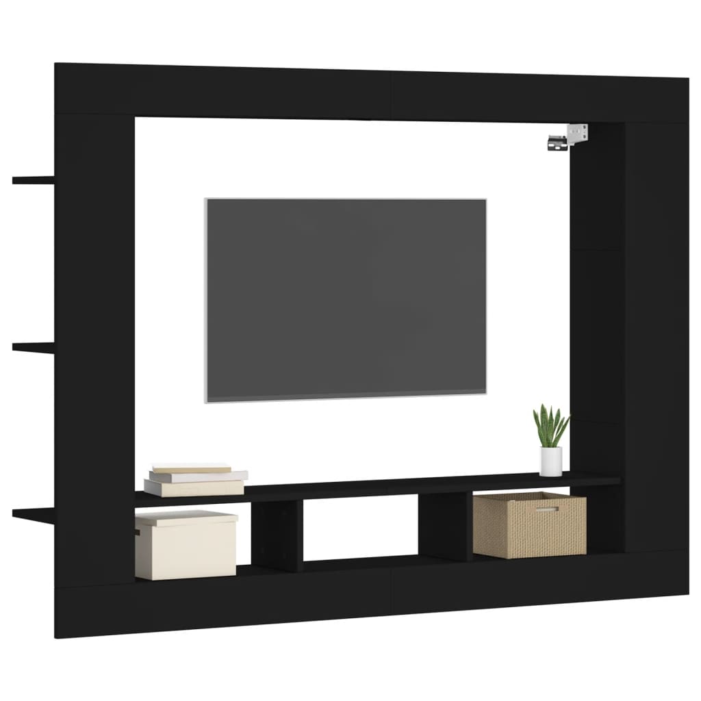 Tv-meubel 152x22x113 cm bewerkt hout