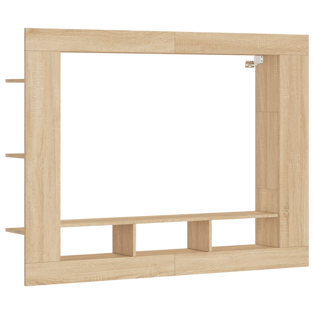 Tv-meubel 152x22x113 cm bewerkt hout