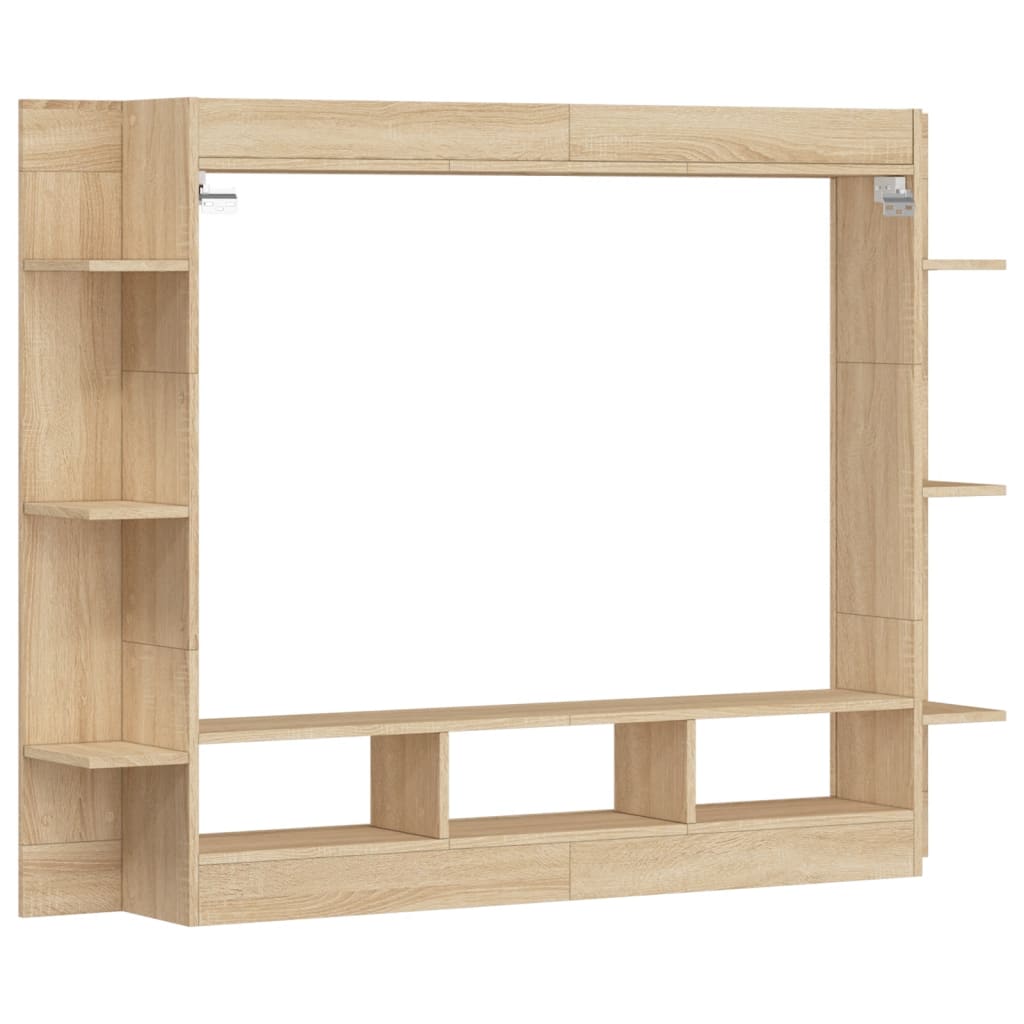 Tv-meubel 152x22x113 cm bewerkt hout