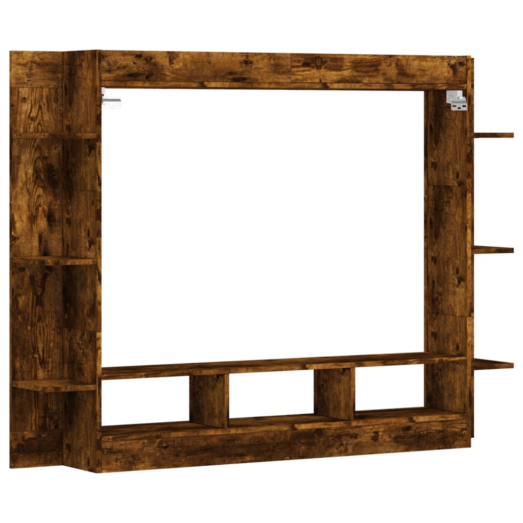 Tv-meubel 152x22x113 cm bewerkt hout