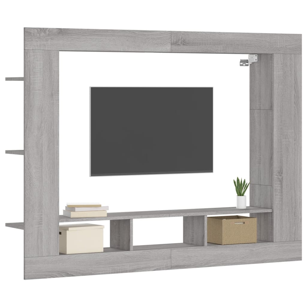 Tv-meubel 152x22x113 cm bewerkt hout