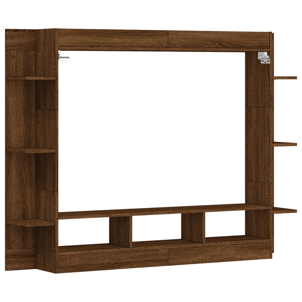 Tv-meubel 152x22x113 cm bewerkt hout