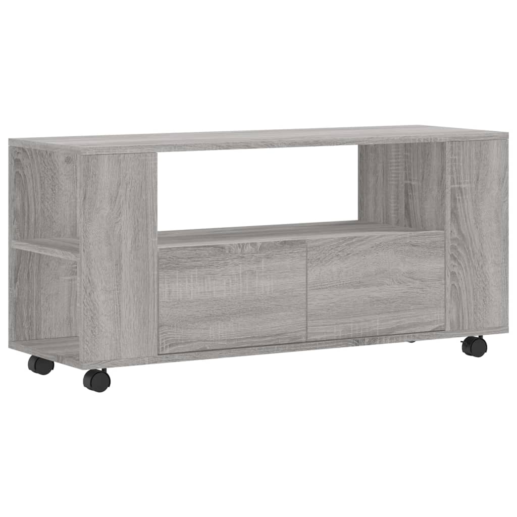 Tv-meubel 102x34,5x43 cm bewerkt hout