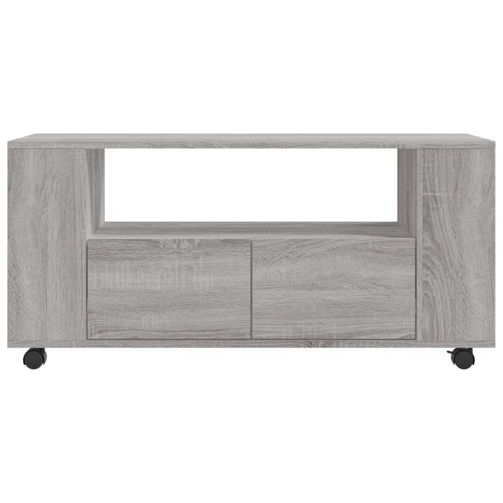 Tv-meubel 102x34,5x43 cm bewerkt hout