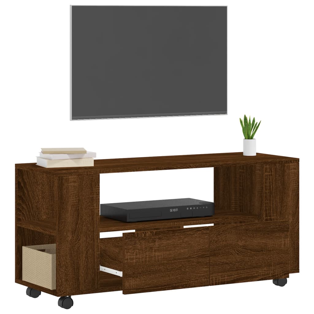 Tv-meubel 102x34,5x43 cm bewerkt hout