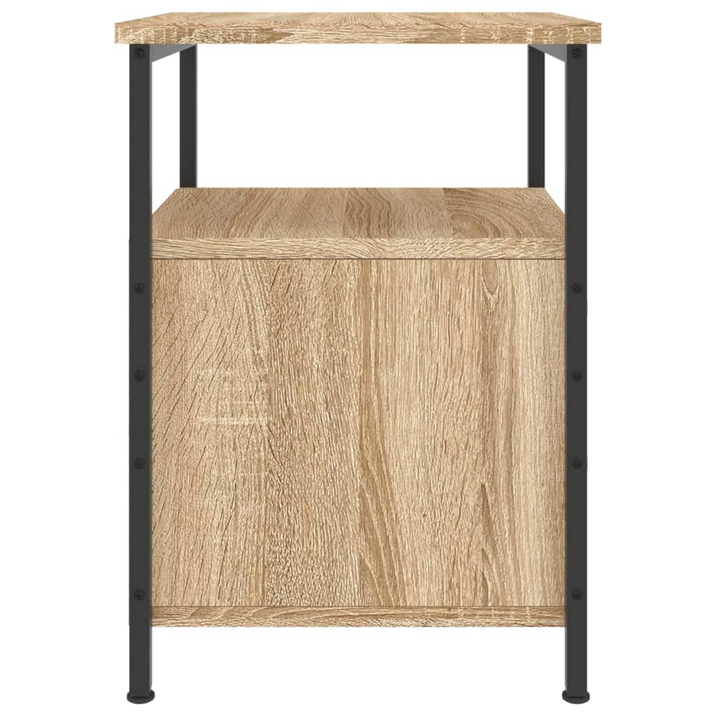 Nachtkastjes 2 st 34x35,5x50 cm bewerkt hout