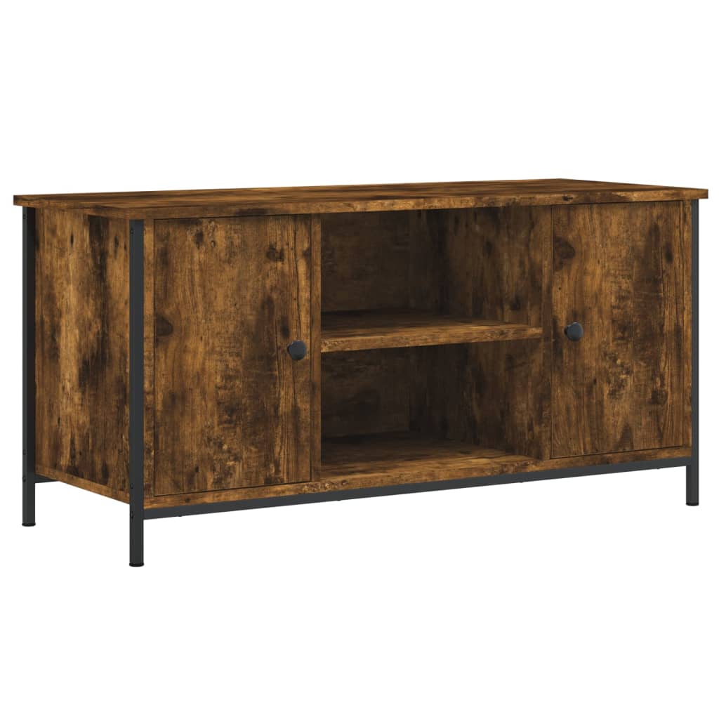 Tv-meubel 100x40x50 cm bewerkt hout eikenkleurig