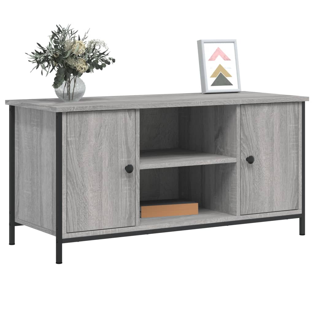 Tv-meubel 100x40x50 cm bewerkt hout eikenkleurig