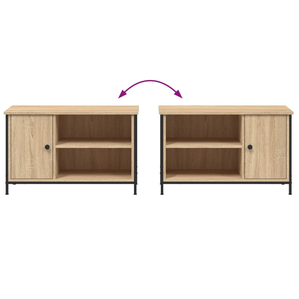 Tv-meubel 80x40x50 cm bewerkt hout