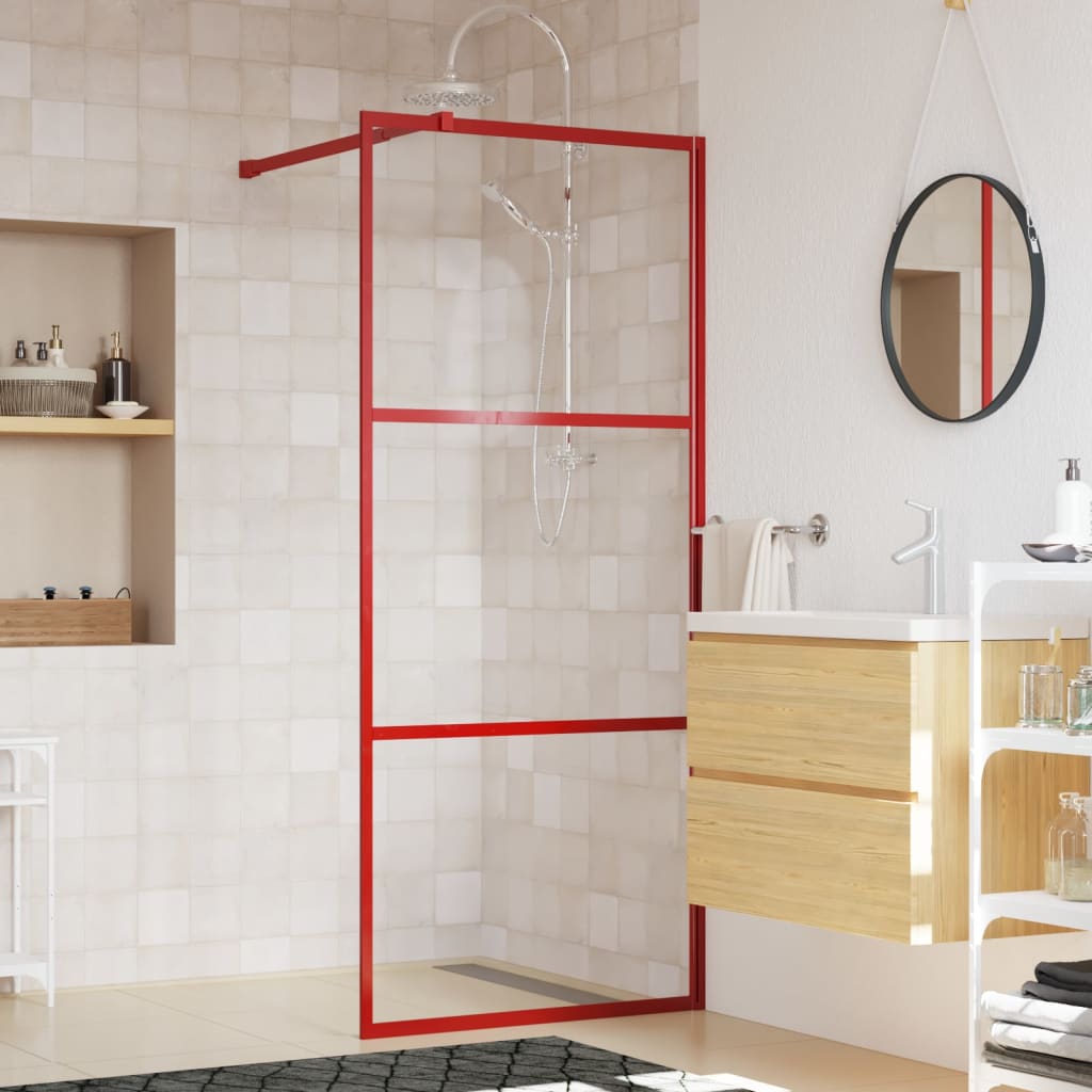 Inloopdouchewand transparant 115x195 cm ESG-glas