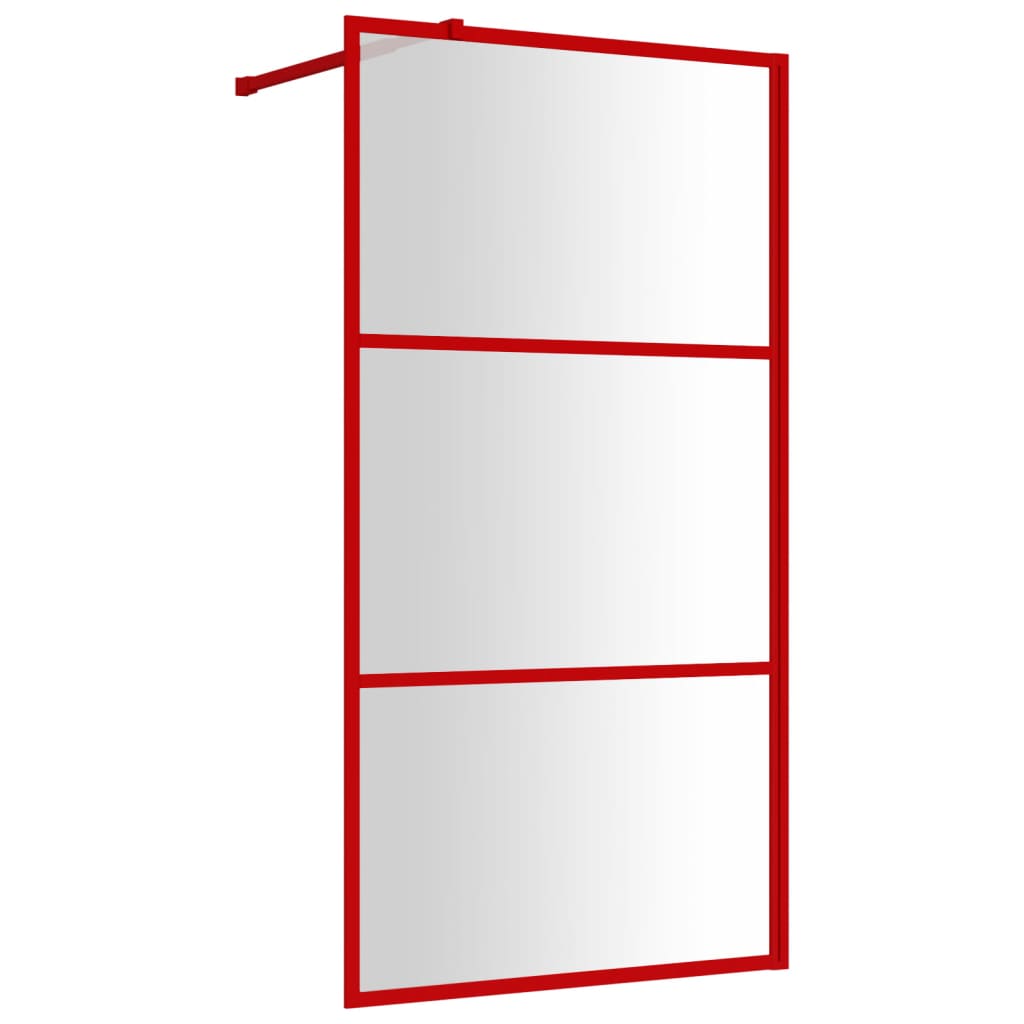 Inloopdouchewand transparant 115x195 cm ESG-glas