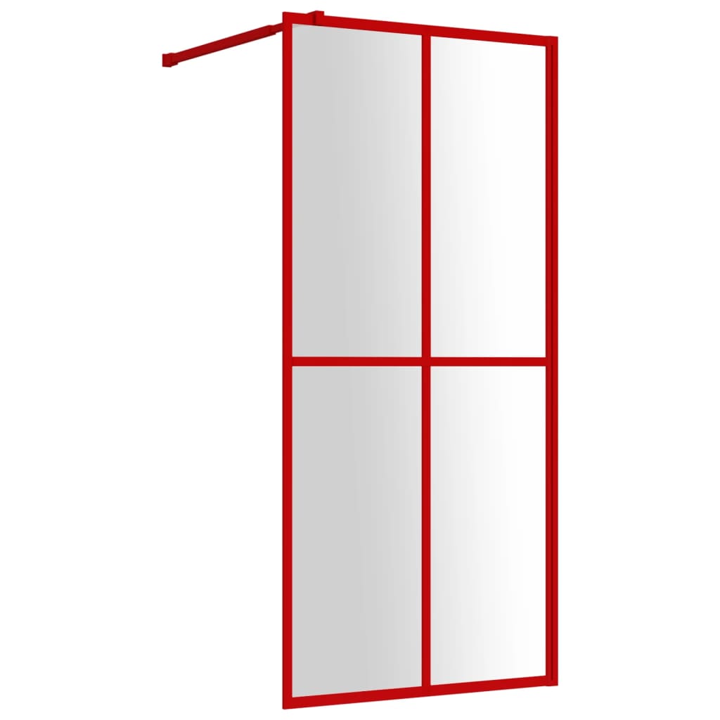 Inloopdouchewand 118x190 cm transparant gehard glas