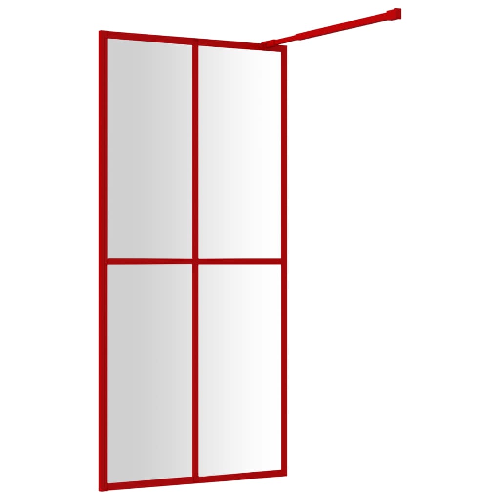 Inloopdouchewand transparant 100x195 cm ESG-glas goudkleurig