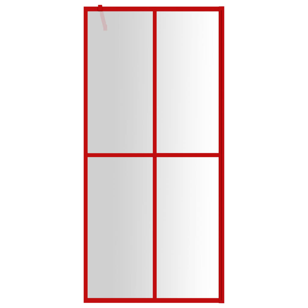 Inloopdouchewand 118x190 cm transparant gehard glas