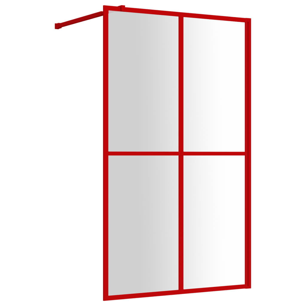 Inloopdouchewand 118x190 cm transparant gehard glas