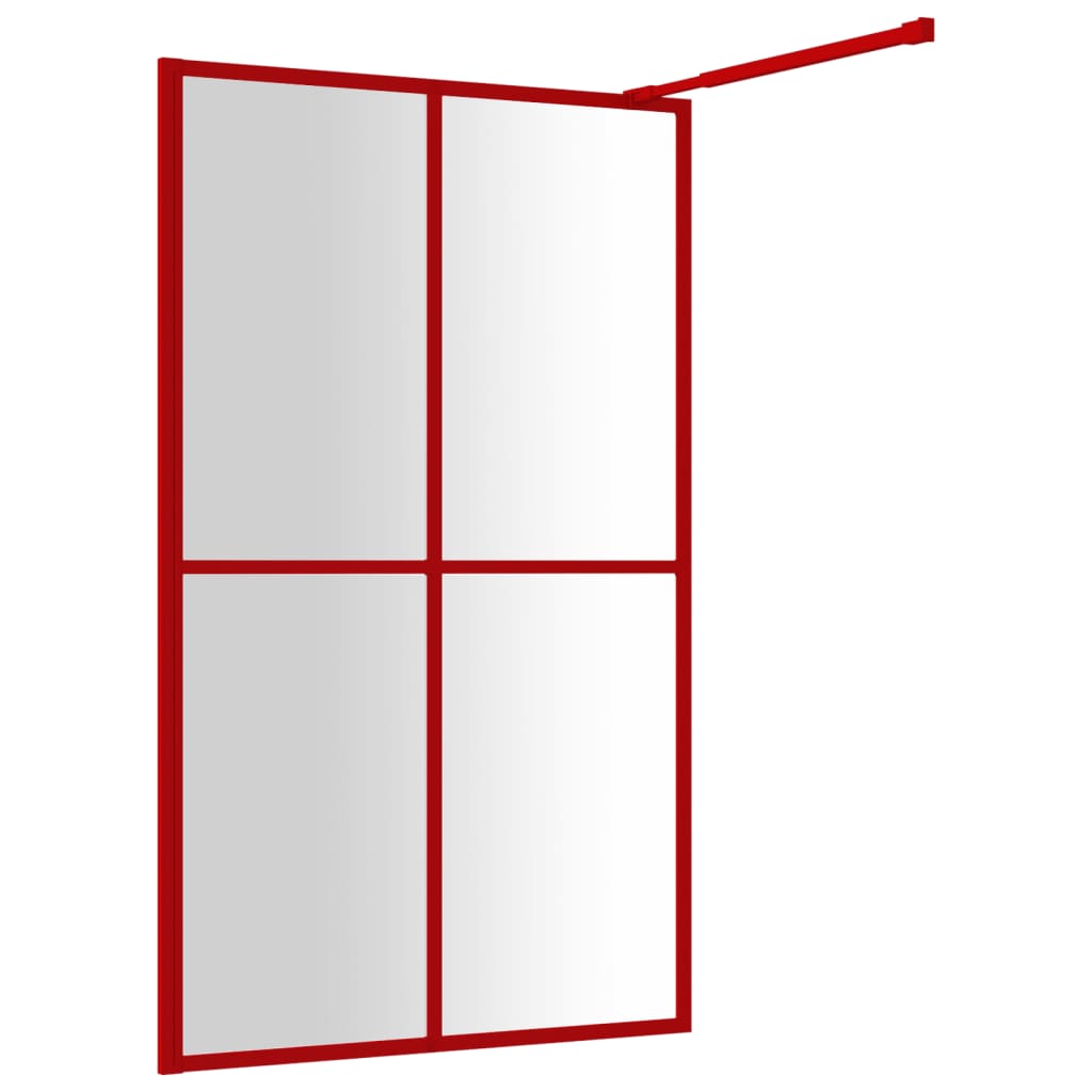 Inloopdouchewand 118x190 cm transparant gehard glas