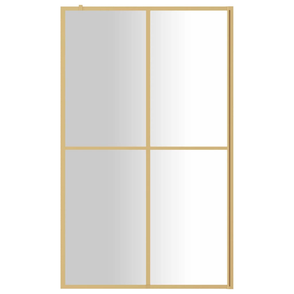 Inloopdouchewand 118x190 cm transparant gehard glas