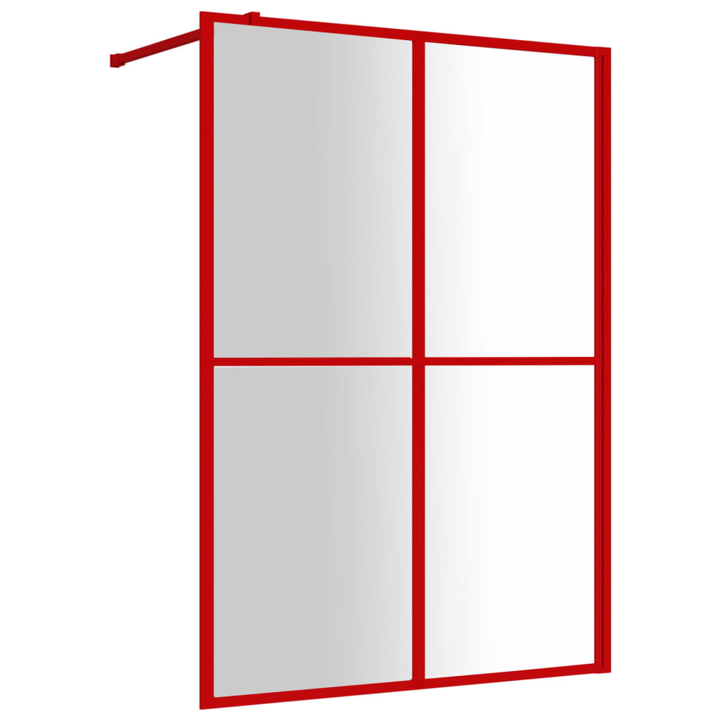 Inloopdouchewand 118x190 cm transparant gehard glas