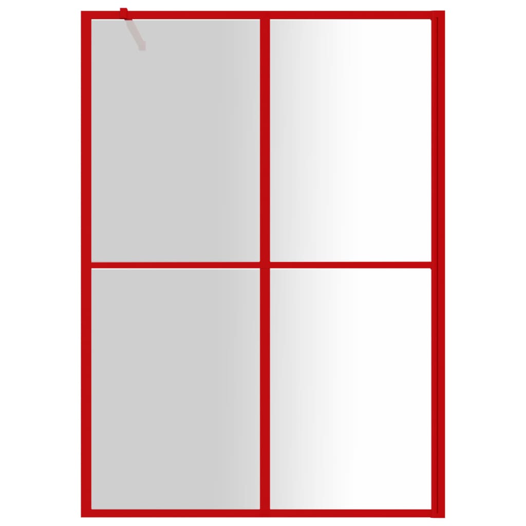 Inloopdouchewand 118x190 cm transparant gehard glas