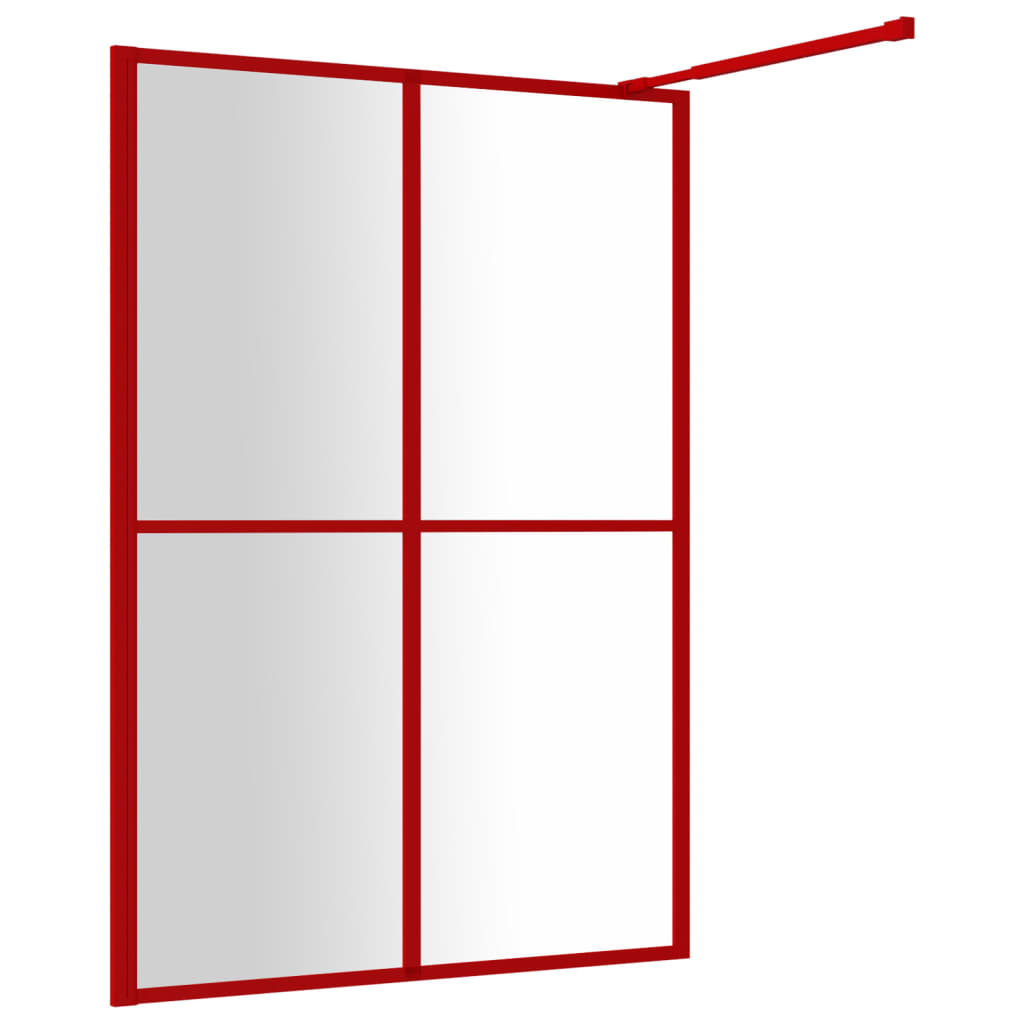 Inloopdouchewand transparant 100x195 cm ESG-glas goudkleurig