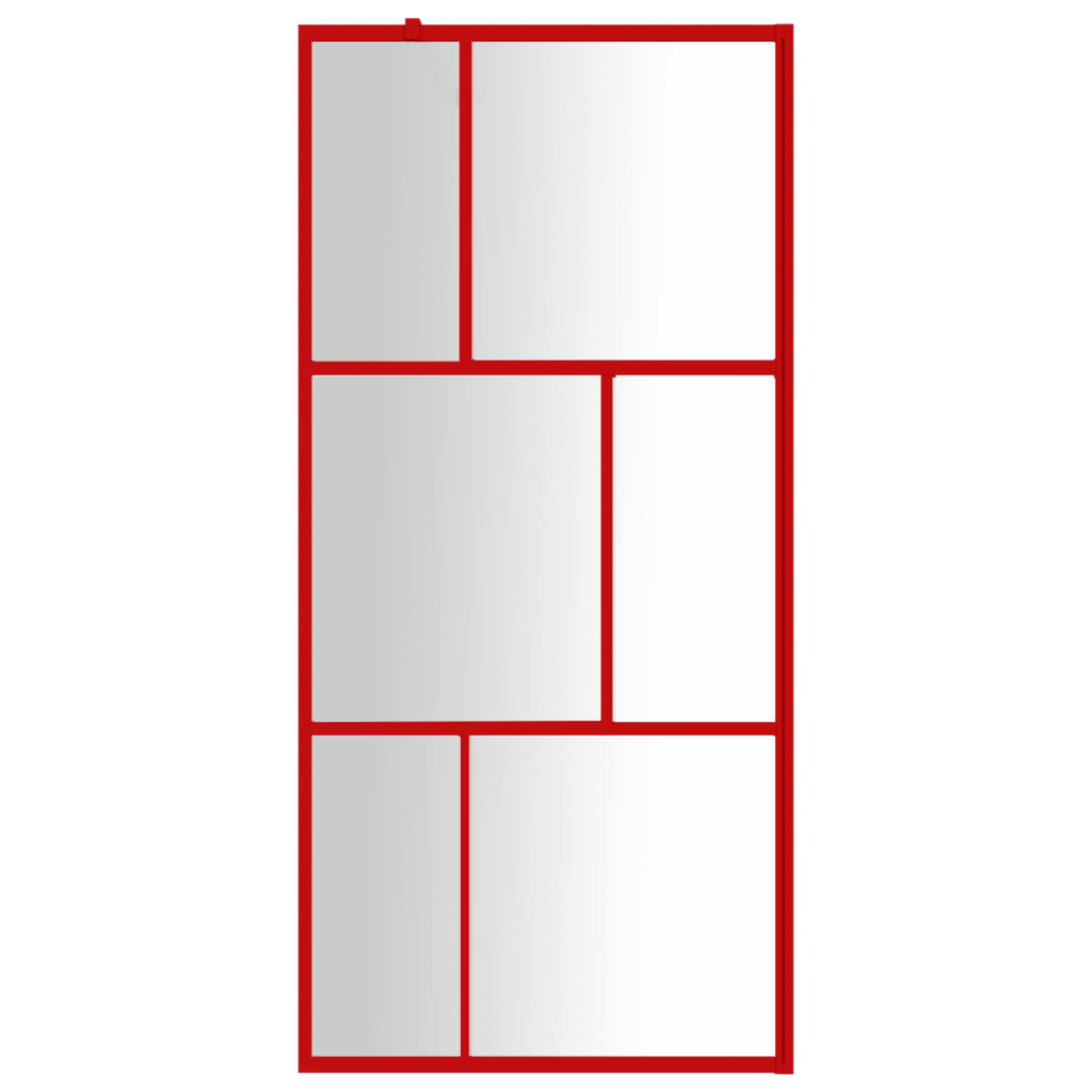 Inloopdouchewand transparant 80x195 cm ESG-glas