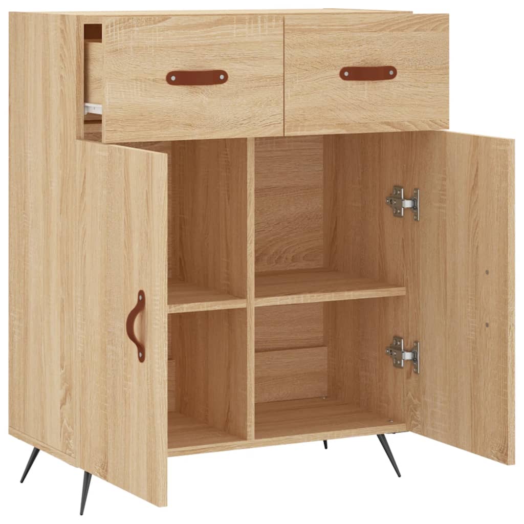 Dressoir 69,5x34x90 cm bewerkt hout