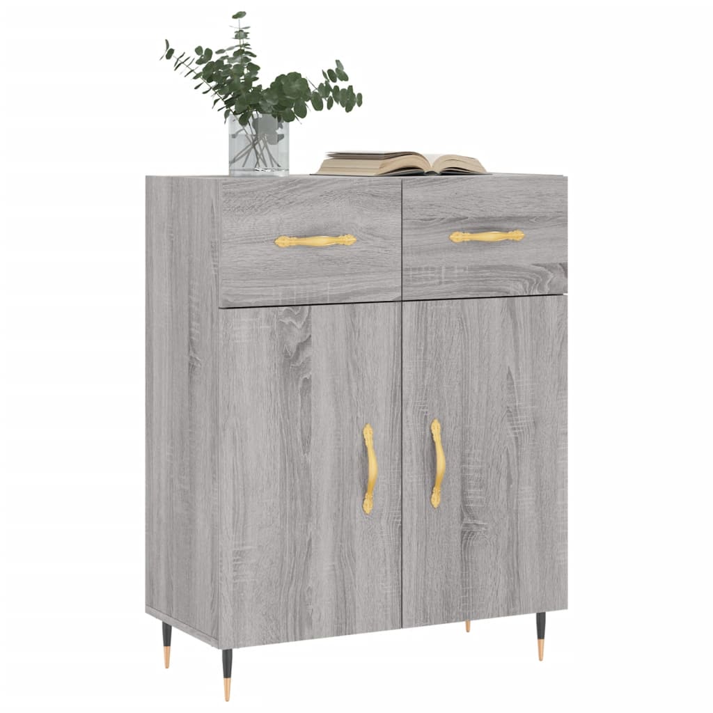 Dressoir 69,5x34x90 cm bewerkt hout eikenkleurig