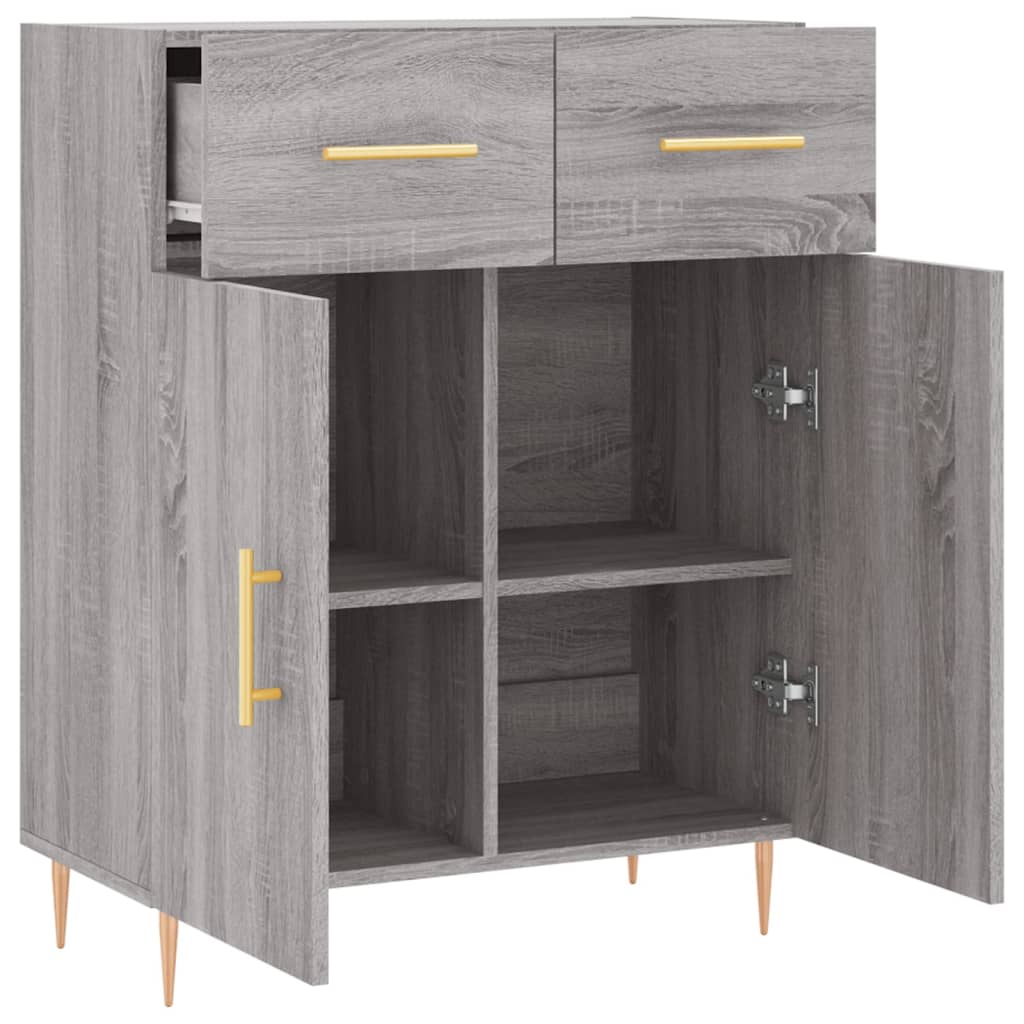 Dressoir 69,5x34x90 cm bewerkt hout