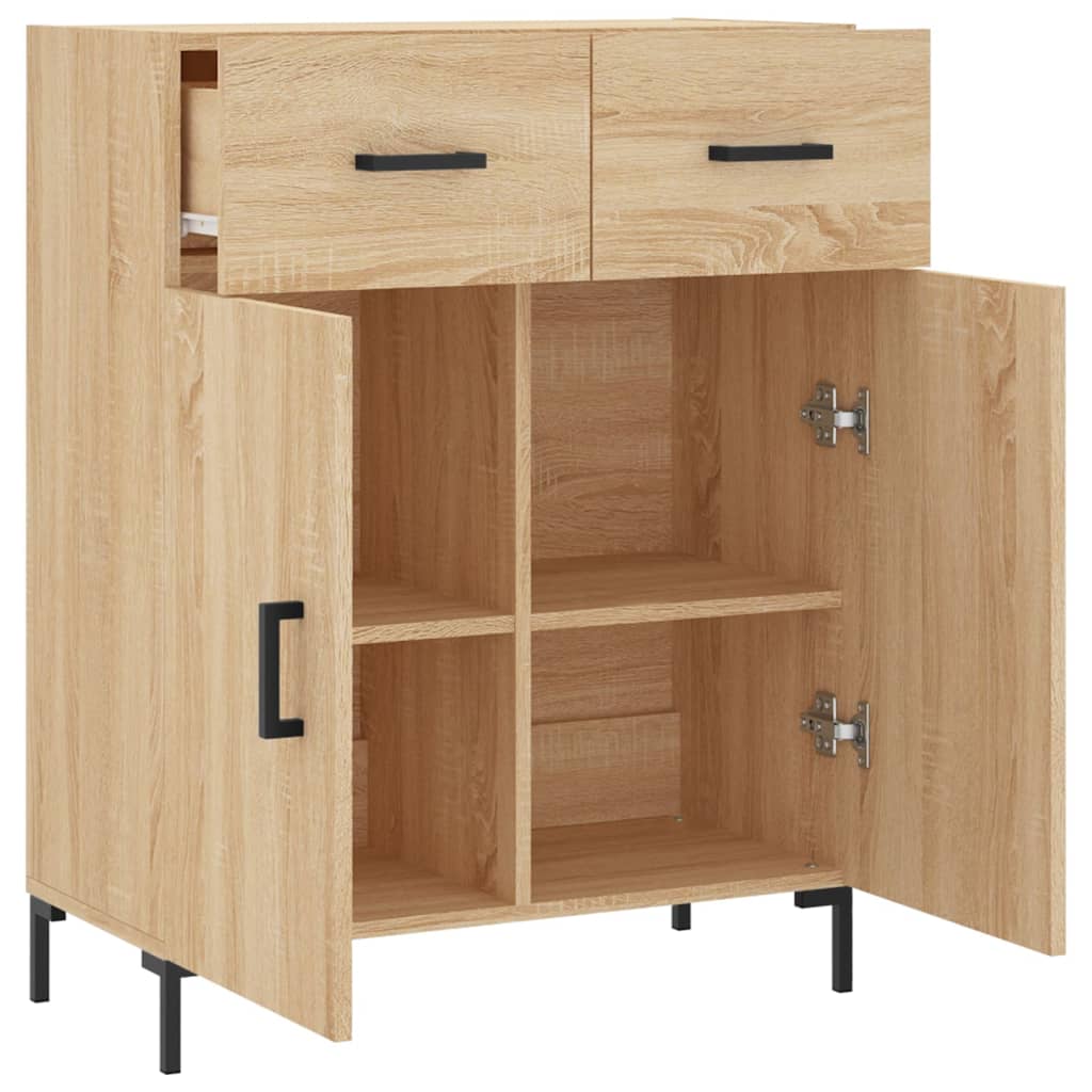 Dressoir 69,5x34x90 cm bewerkt hout