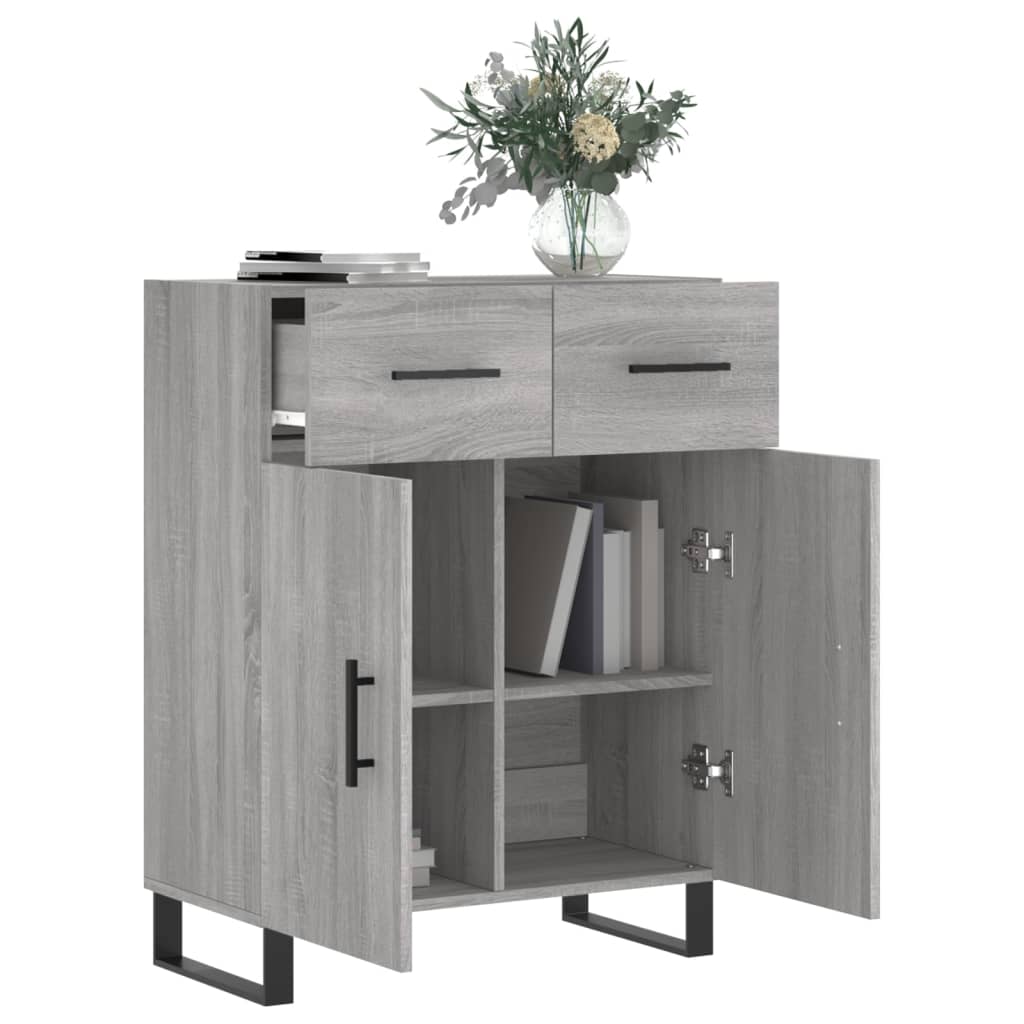 Dressoir 69,5x34x90 cm bewerkt hout eikenkleurig