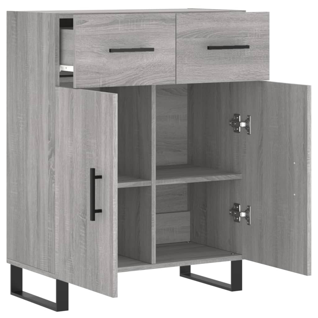 Dressoir 69,5x34x90 cm bewerkt hout eikenkleurig