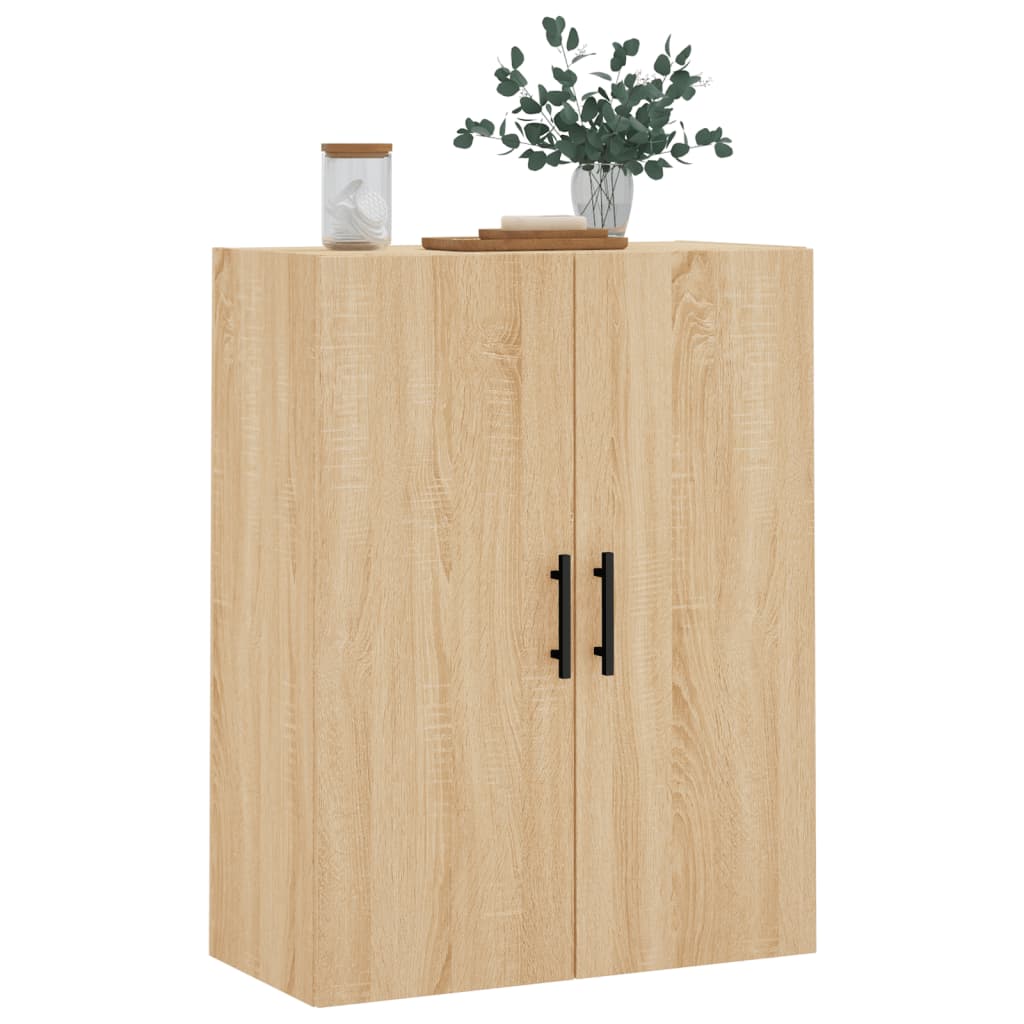 Wandkast 69,5x34x90 cm oud houtkleurig