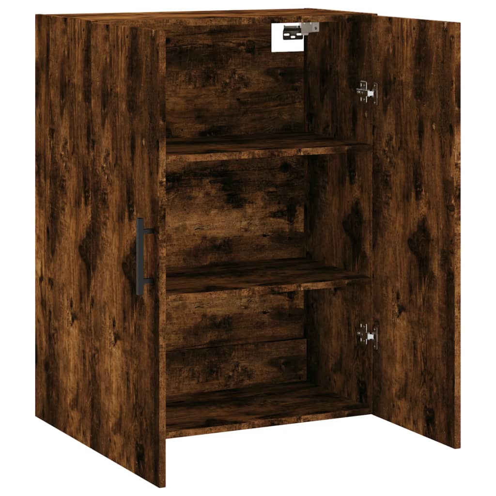 Wandkast 69,5x34x90 cm oud houtkleurig