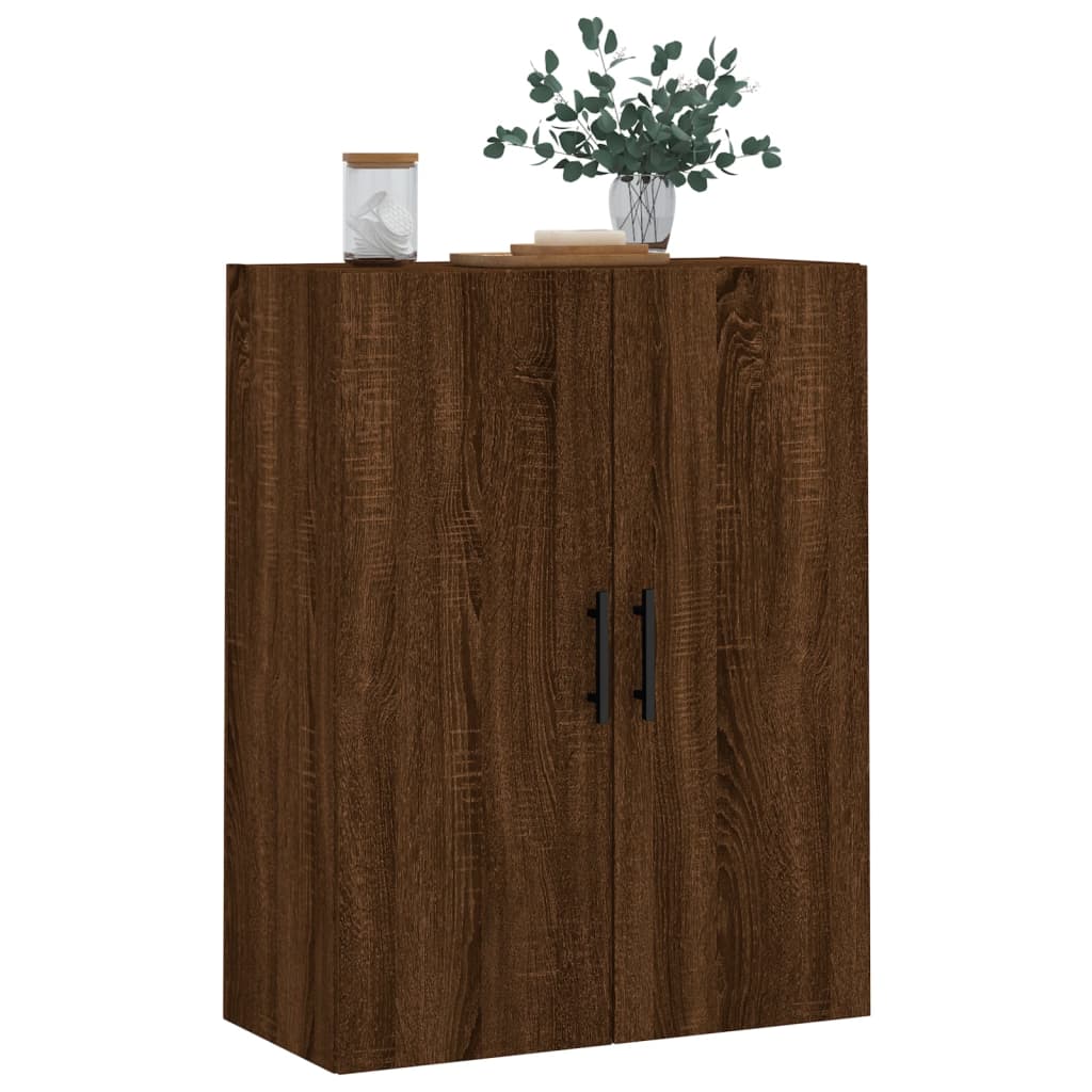 Wandkast 69,5x34x90 cm oud houtkleurig