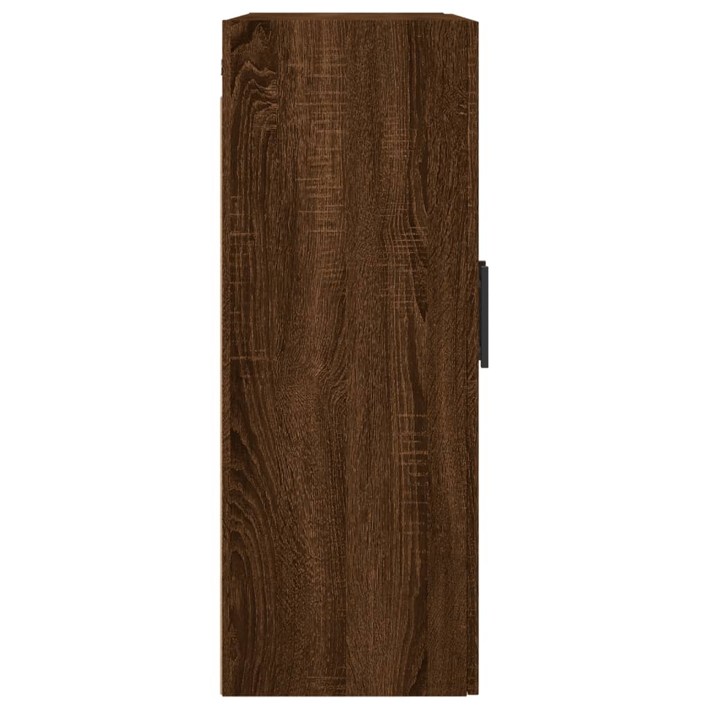 Wandkast 69,5x34x90 cm oud houtkleurig