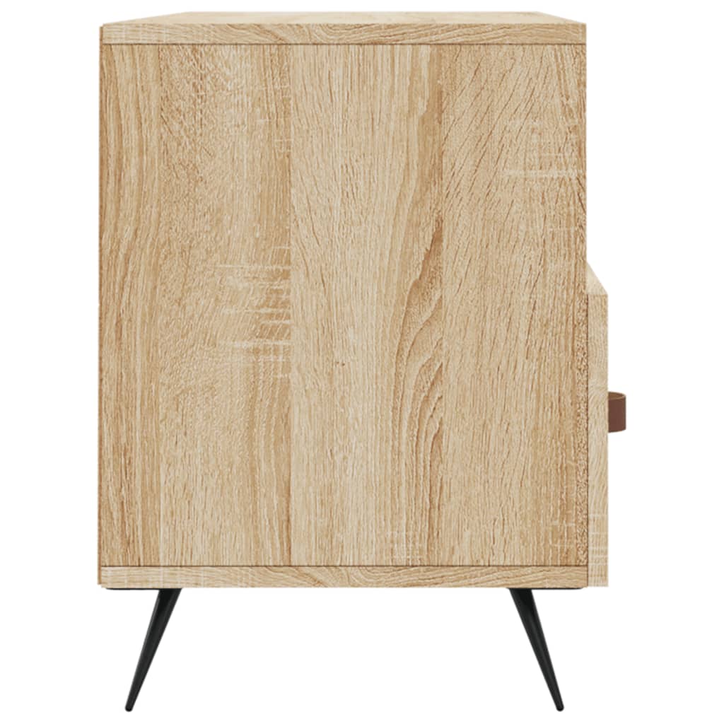 Tv-meubel 102x36x50 cm bewerkt hout bruin eikenkleur