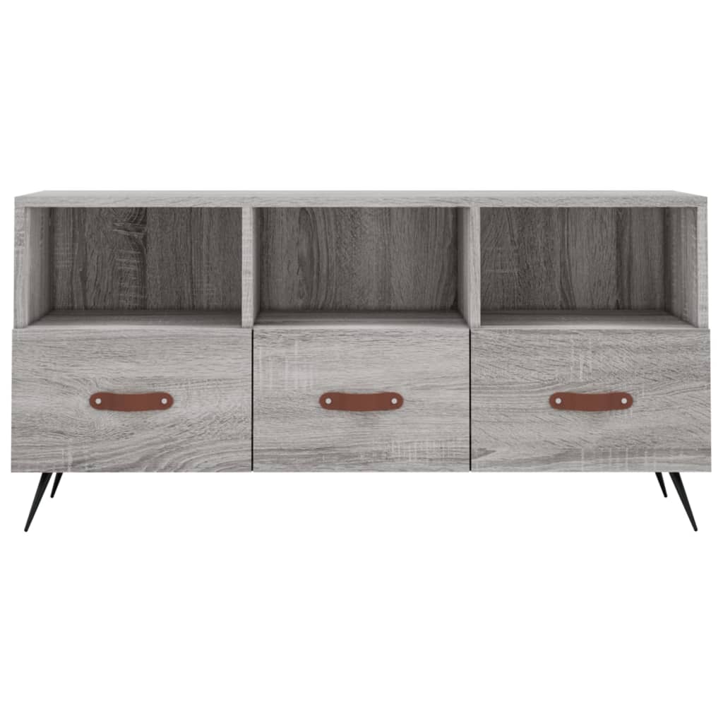 Tv-meubel 102x36x50 cm bewerkt hout bruin eikenkleur